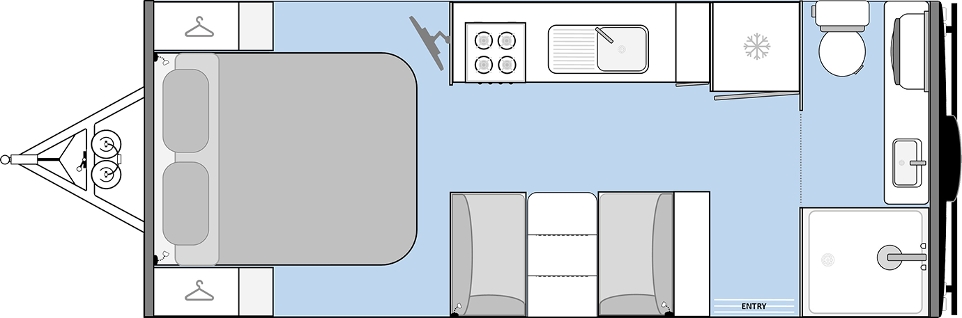 Manta Ray 19 Ft Adventurer Floorplan